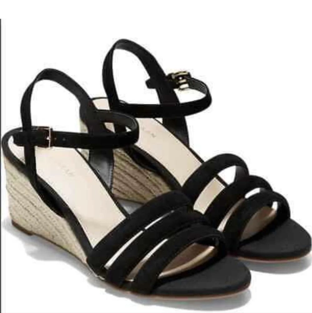 Cole Haan Women Jasmine Espadrille Wedge Ankle Strap Comfort shoes sandals 8